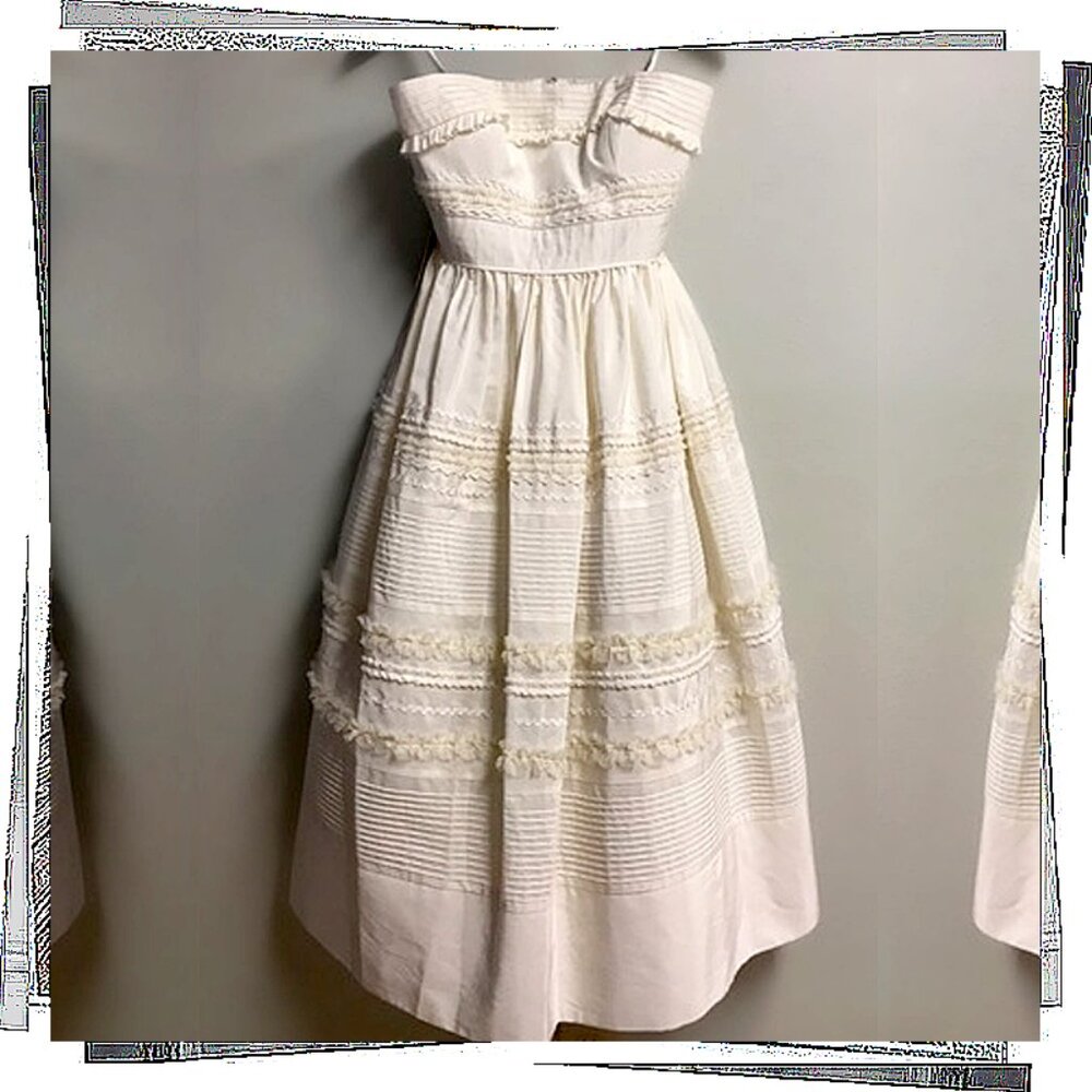 Retro "Fondant Buttercream" Tea Dress w/ Loads of Tulle (4) by Hitherto - Picture 6 of 8
